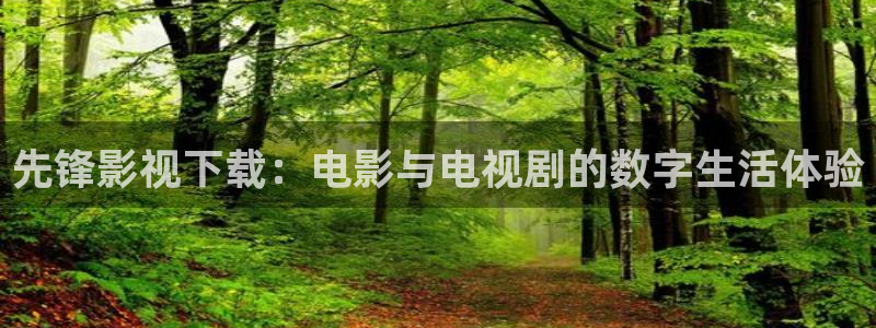 精东影业大全：先锋影视下载：电影与电视剧的数字生活体验